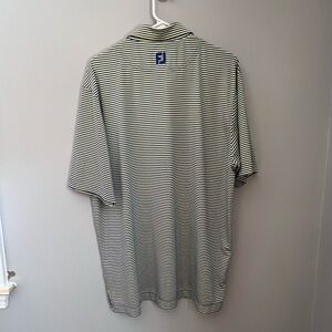 FootJoy Striped Polo Golf Shirt Men's Size Large
